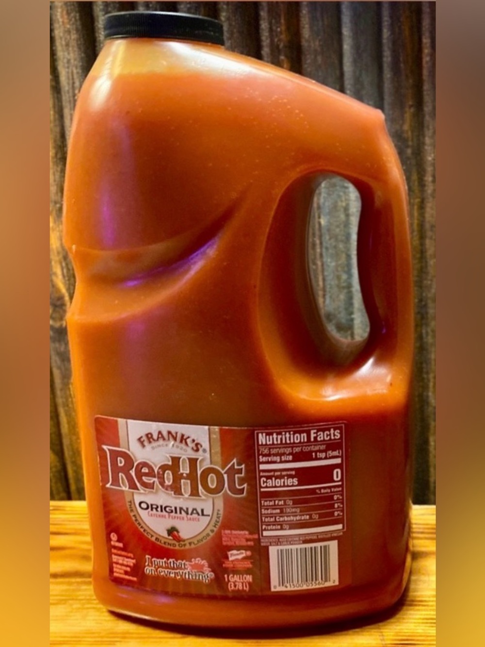 ONE GALLON JUG OF FRANK’S RED HOT SAUCE